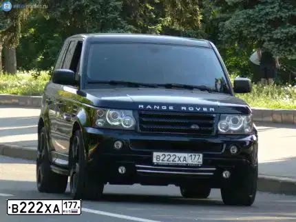 Фото автомобиля LANDROVER RANGE ROVER SPORT, 2007 — госномер В658СР777. Цвет: СИНИЙ ТЕМНЫЙ