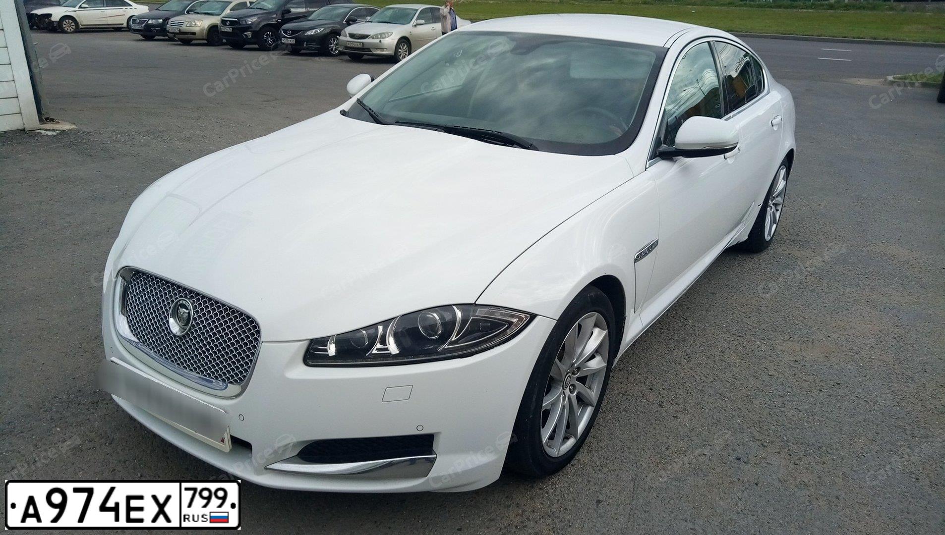 Фото автомобиля JAGUAR XF-SERIE, 2011 — госномер М780ОА198. Цвет: Белый