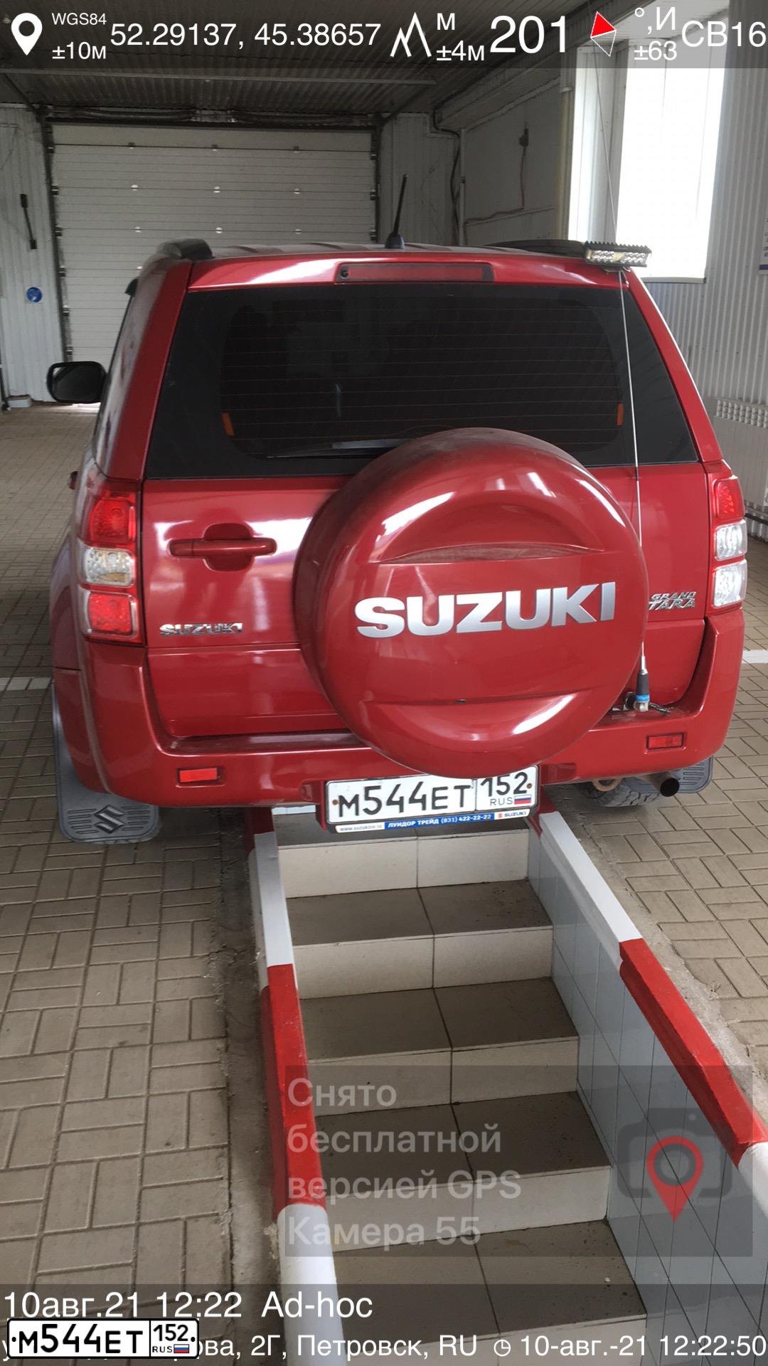 Фото автомобиля SUZUKI /GRAND/ VITARA, 2012 — госномер М544ЕТ152. Цвет: КРАСНЫЙ