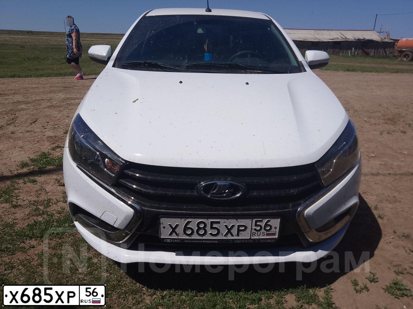Фото автомобиля LADA VESTA GFL110, 2019 — госномер Н765АВ763. Цвет: Белый