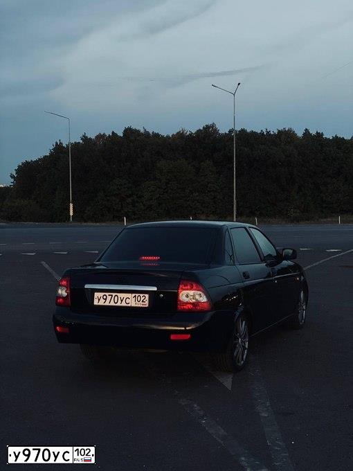 Фото автомобиля LADA PRIORA, 2008 — госномер М735УК763. Цвет: Сине-Черный