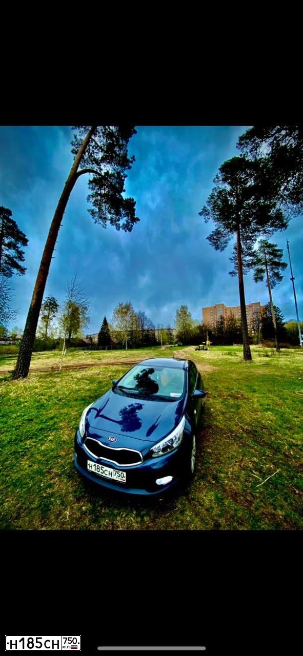Фото автомобиля KIA CEE'D, 2014 — госномер Н185СН750. Цвет: синий
