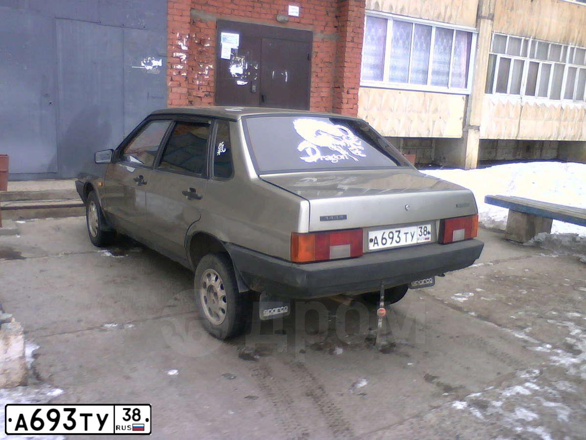 Фото автомобиля LADA 2109 SAMARA, 2001 — госномер А693ТУ38. Цвет: СИНЕ-ЗЕЛЕНЫЙ