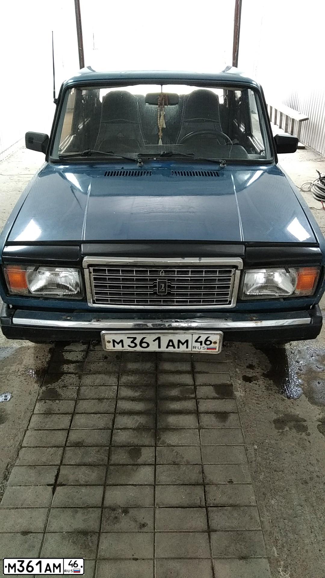 Фото автомобиля LADA 2107, 2000 — госномер М361АМ46. Цвет: СИНЕ-ЗЕЛЕНЫЙ