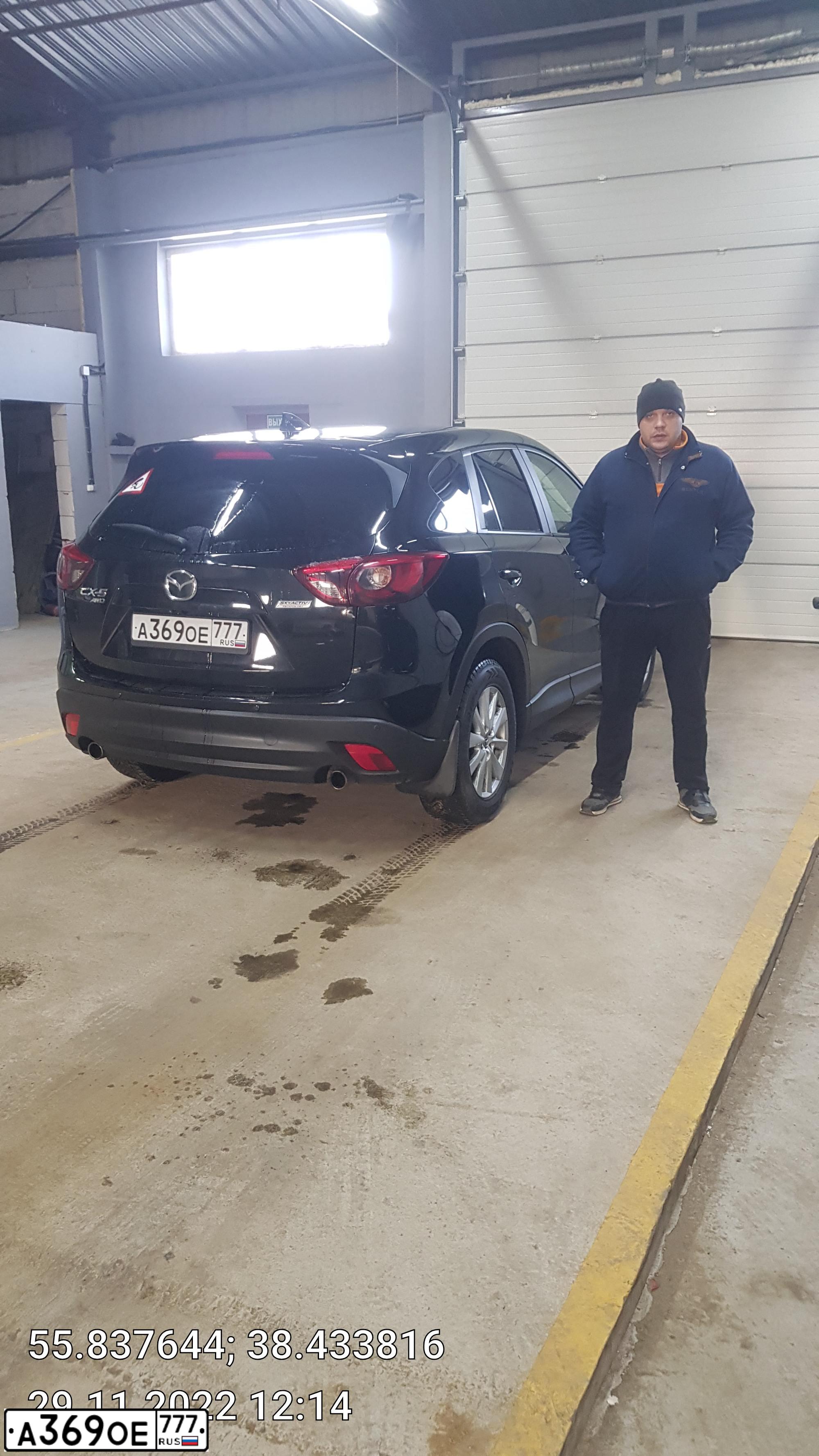 Фото автомобиля MAZDA CX-5, 2015 — госномер О576УМ69. Цвет: ЧЕРНЫЙ