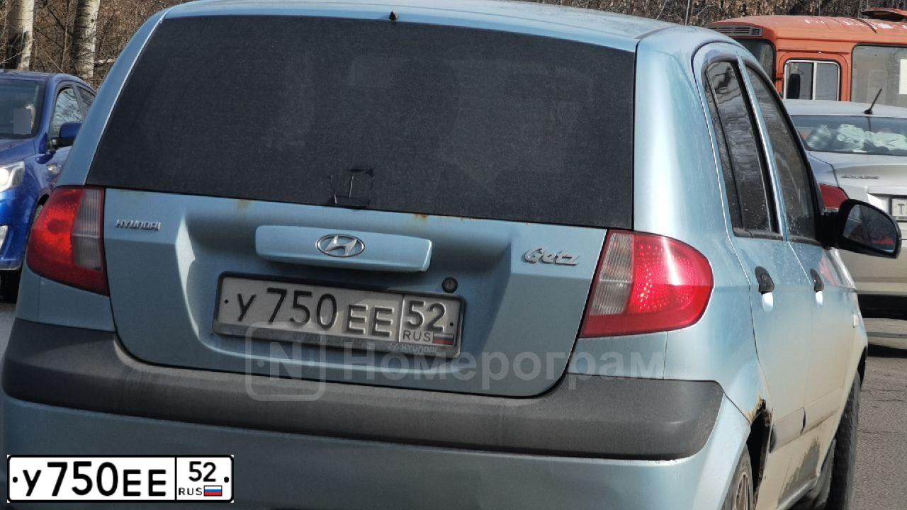 Фото автомобиля HYUNDAI GETZ, 2007 — госномер У750ЕЕ52
