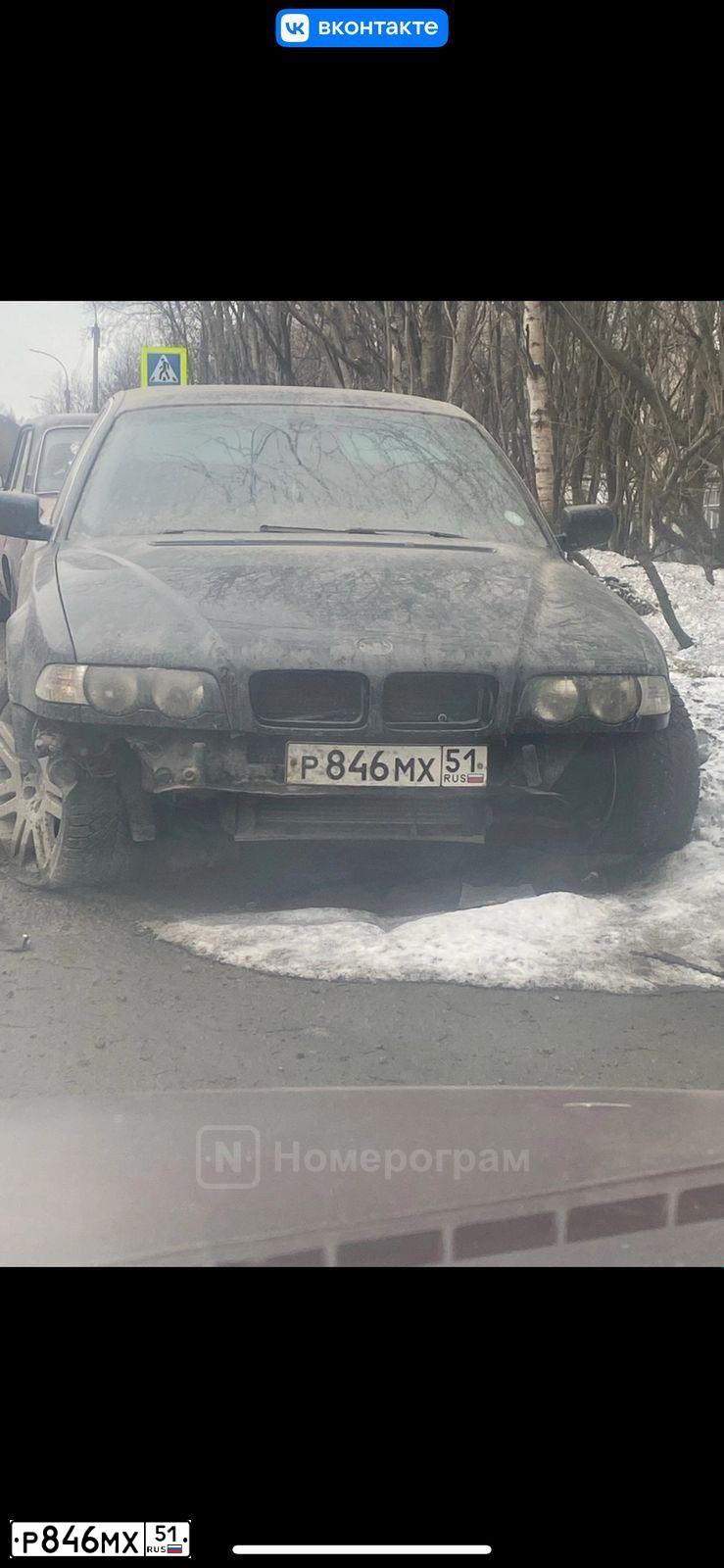 Фото автомобиля BMW 730D, 1999 — госномер К407НЕ51. Цвет: ЧЕРНЫЙ