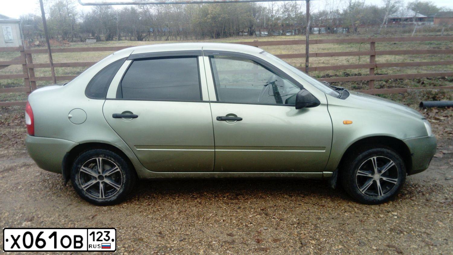 Фото автомобиля LADA 1118 KALINA, 2010 — госномер В341ЕР116. Цвет: СВЕТЛО-ЗЕЛЕНЫЙ