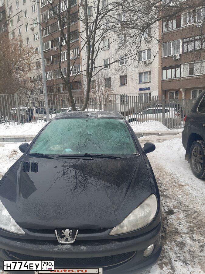 Фото автомобиля PEUGEOT 206, 2006 — госномер М775ХВ33. Цвет: ЧЕРНЫЙ
