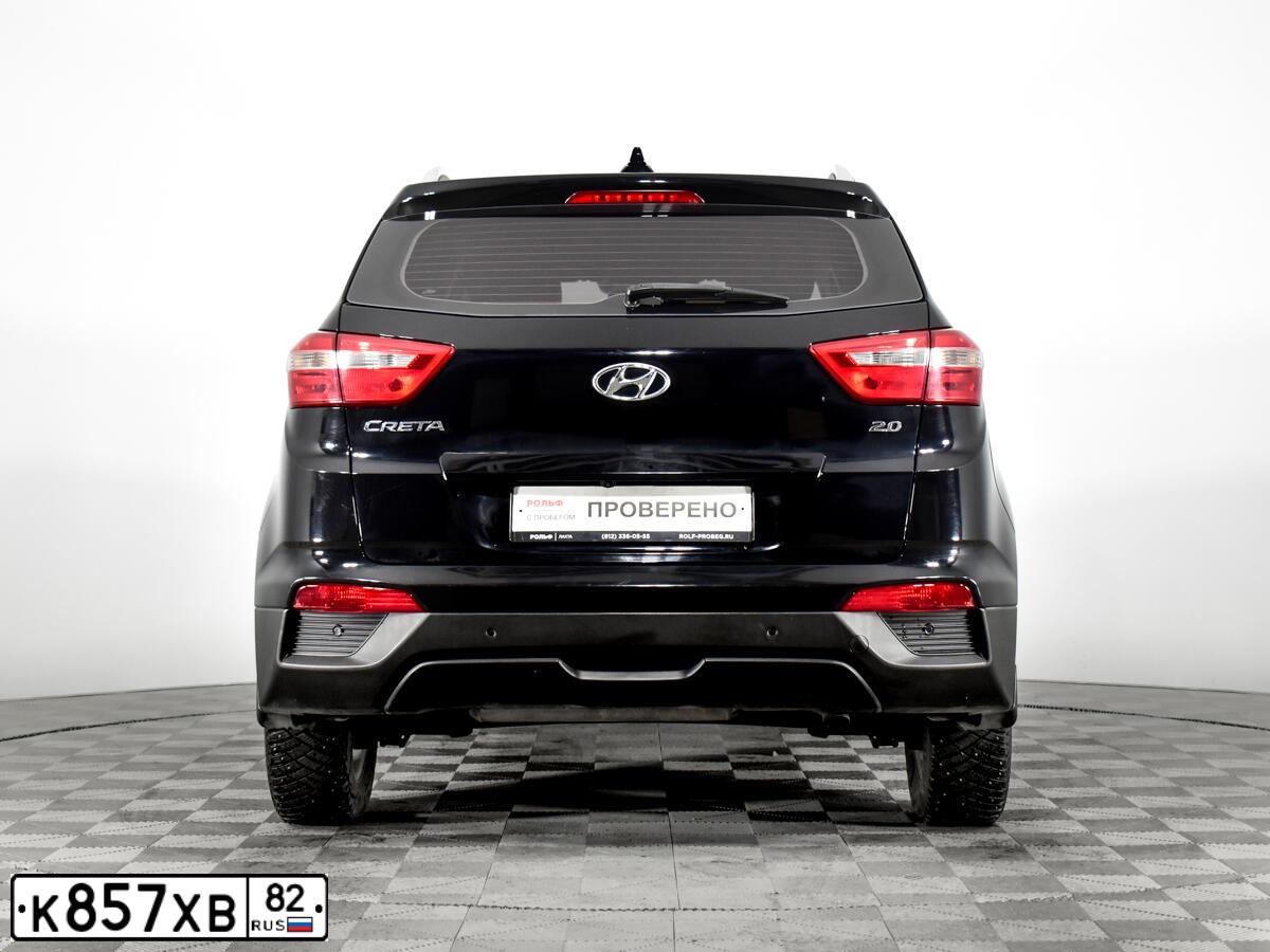 Фото автомобиля HYUNDAI CRETA, 2016 — госномер О647ТВ198. Цвет: ЧЕРНЫЙ