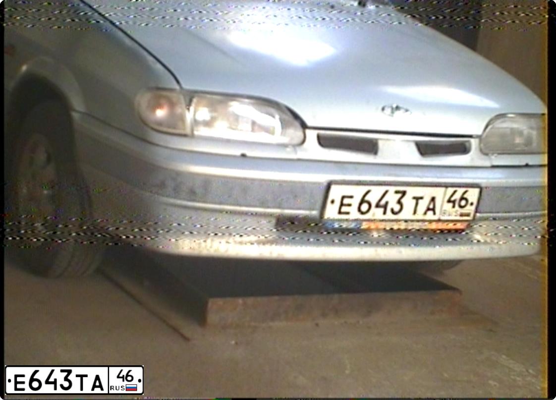 Фото автомобиля LADA 2114 SAMARA, 2005 — госномер Е643ТА46. Цвет: Серебристо-Желтый