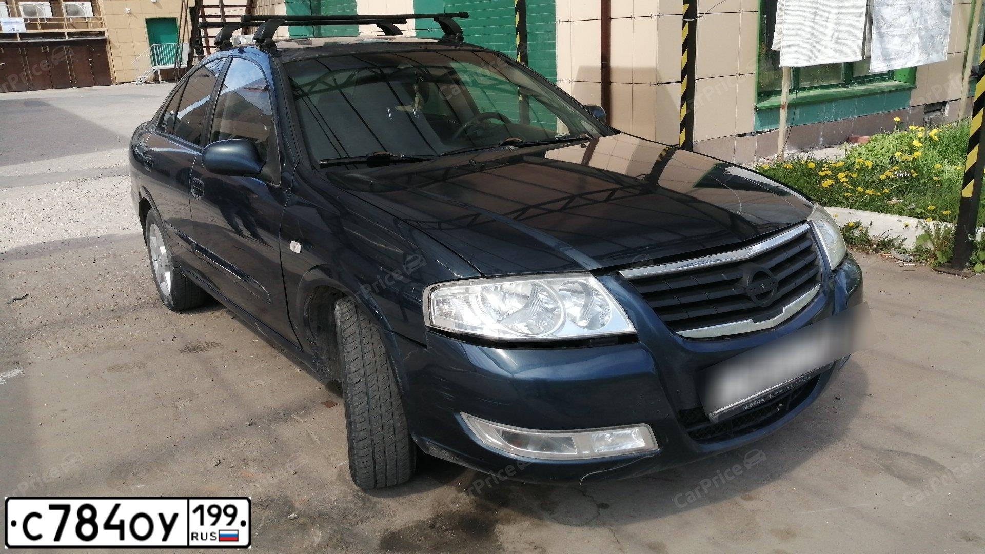 Фото автомобиля NISSAN ALMERA, 2008 — госномер С770ВУ40. Цвет: синий