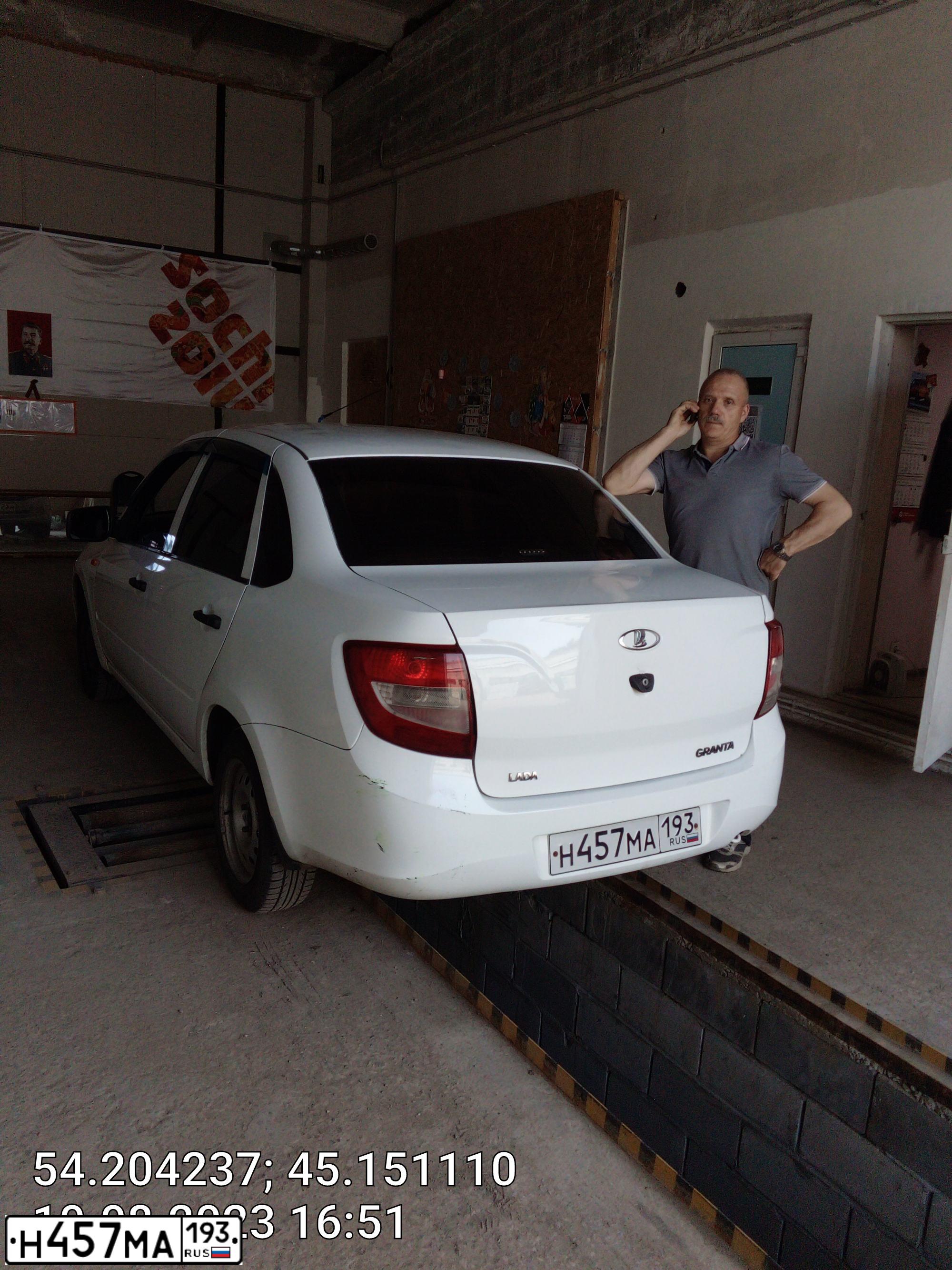 Фото автомобиля LADA 2190 GRANTA, 2014 — госномер Н457МА193