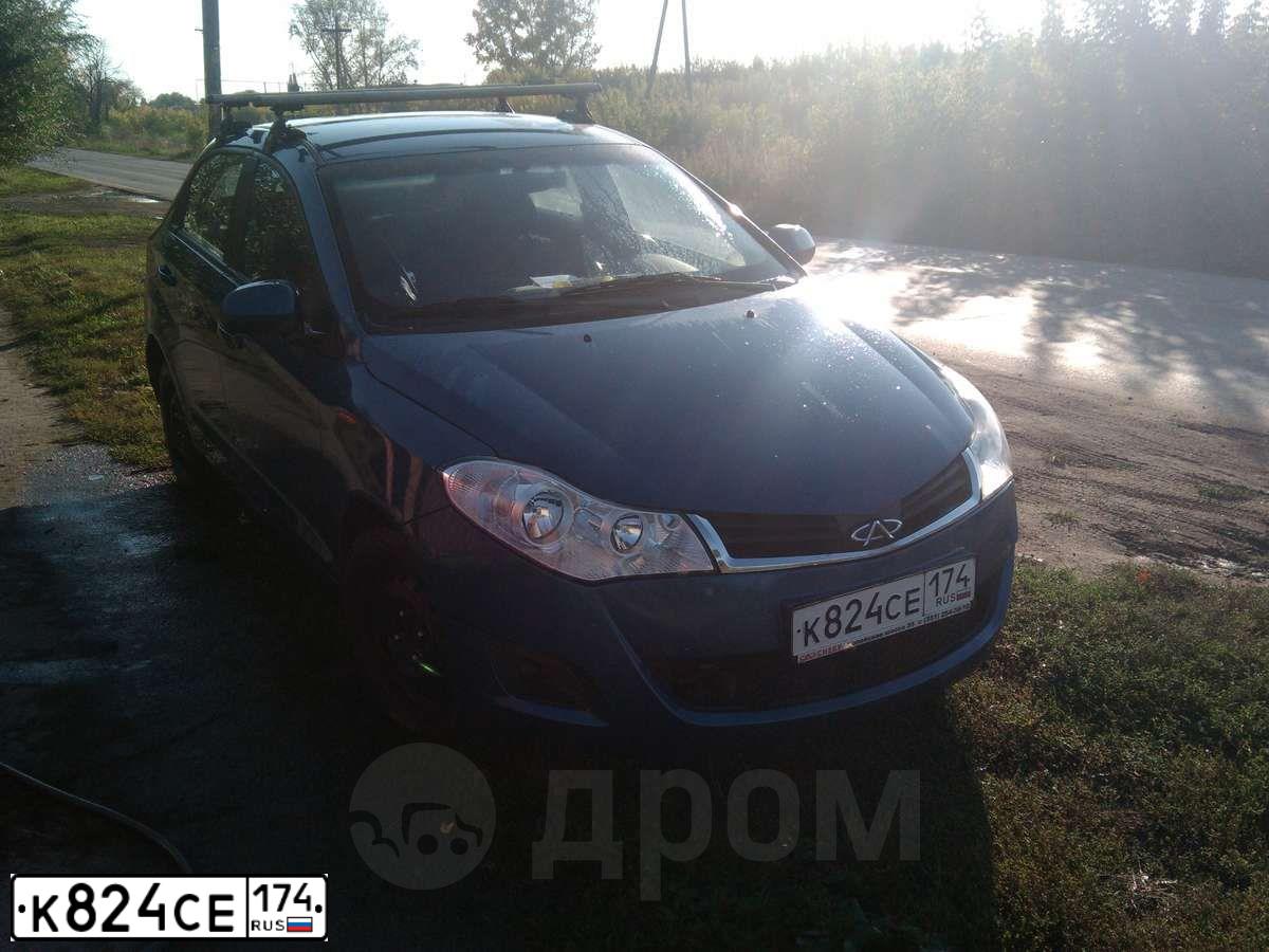 Фото автомобиля CHERY BONUS /A13/, 2013 — госномер К824СЕ174. Цвет: СИНИЙ