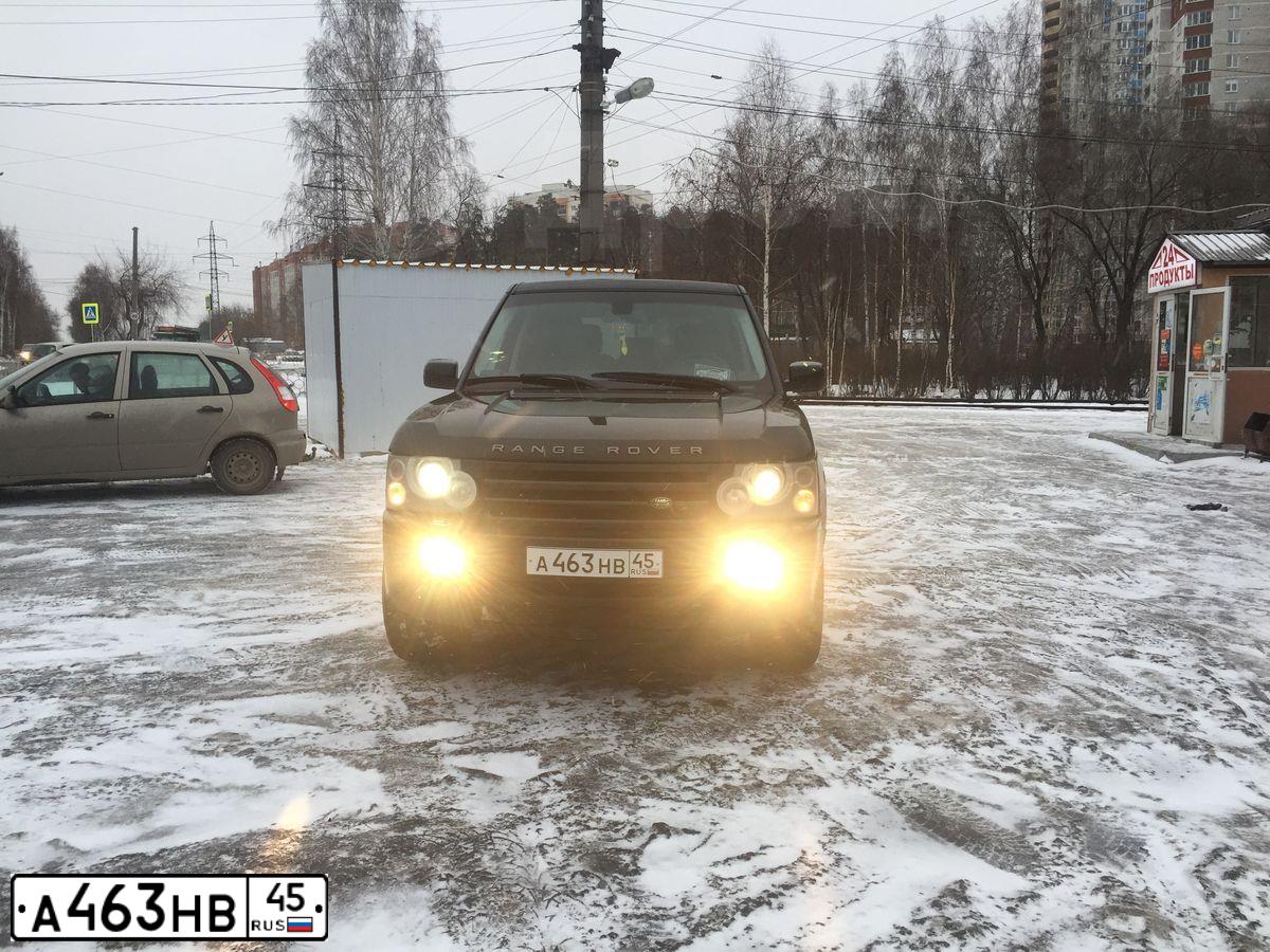 Фото автомобиля LANDROVER RANGE ROVER, 2006 — госномер А463НВ45. Цвет: ЧЕРНЫЙ