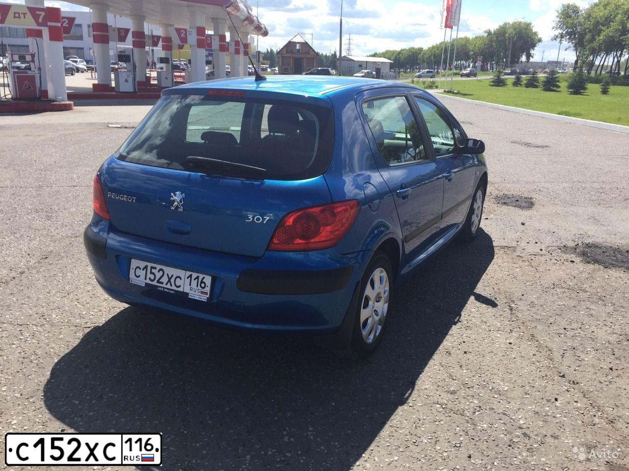 Фото автомобиля PEUGEOT 307, 2006 — госномер С152ХС116. Цвет: ЯРКО-СИНИЙ