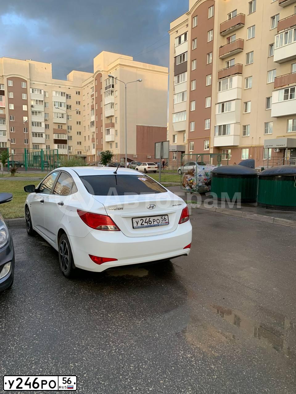 Фото автомобиля HYUNDAI SOLARIS, 2014 — госномер Х294ОТ763. Цвет: Белый