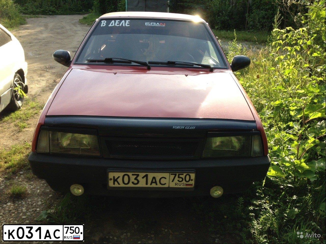 Фото автомобиля LADA 2109 SAMARA, 1995 — госномер С761КХ77. Цвет: Красный