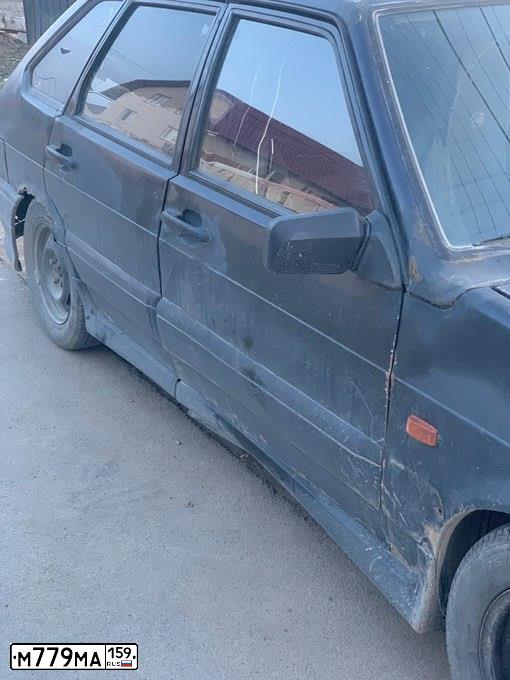 Фото автомобиля LADA 2114 SAMARA, 2007 — госномер М779МА159. Цвет: ГРАФИТОВЫЙ МЕТАЛЛИК