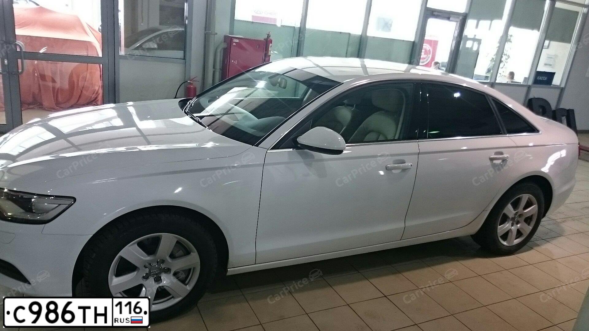 Фото автомобиля AUDI A6, 2013 — госномер Х582ВК763. Цвет: Белый