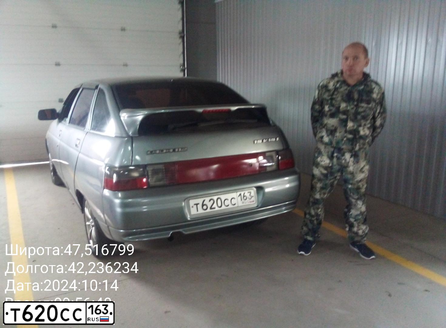 Фото автомобиля VAZ 2112 LADA, 2007 — госномер М826МК761. Цвет: средний серо-зеленый металлик