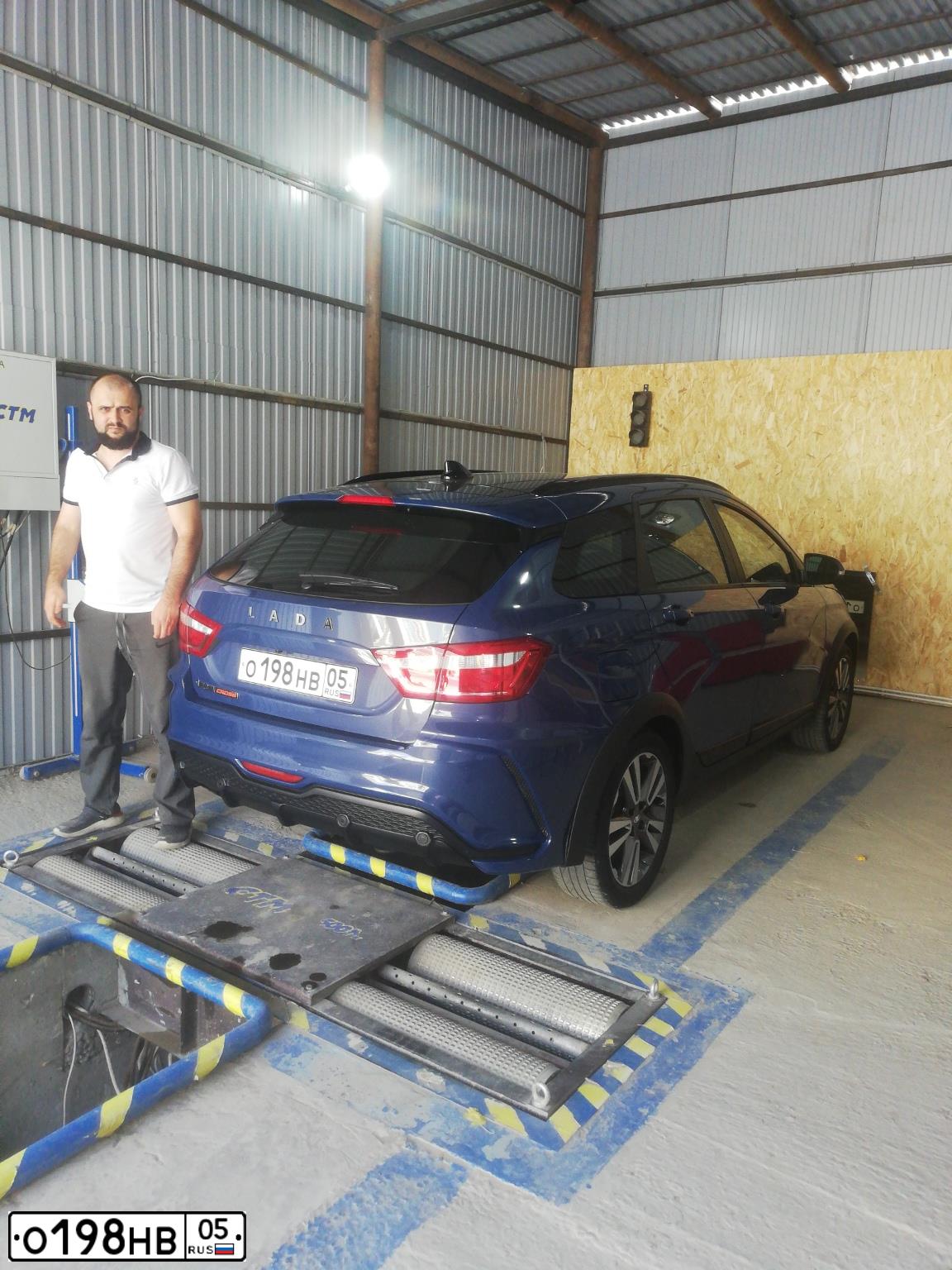 Фото автомобиля LADA VESTA, 2018 — госномер Р013РВ05. Цвет: ТЕМНО СИНИЙ