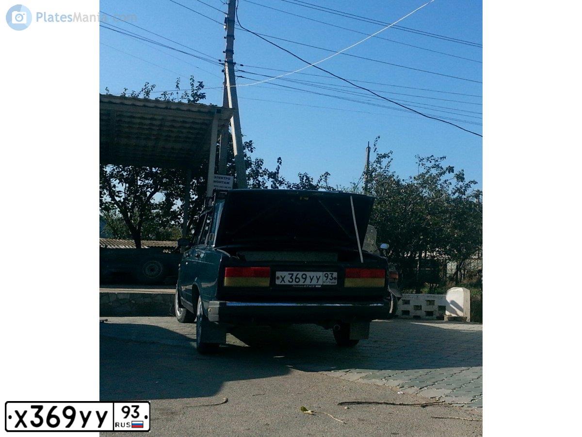 Фото автомобиля LADA 2107, 2005 — госномер Н745ОН82. Цвет: сине-зеленый