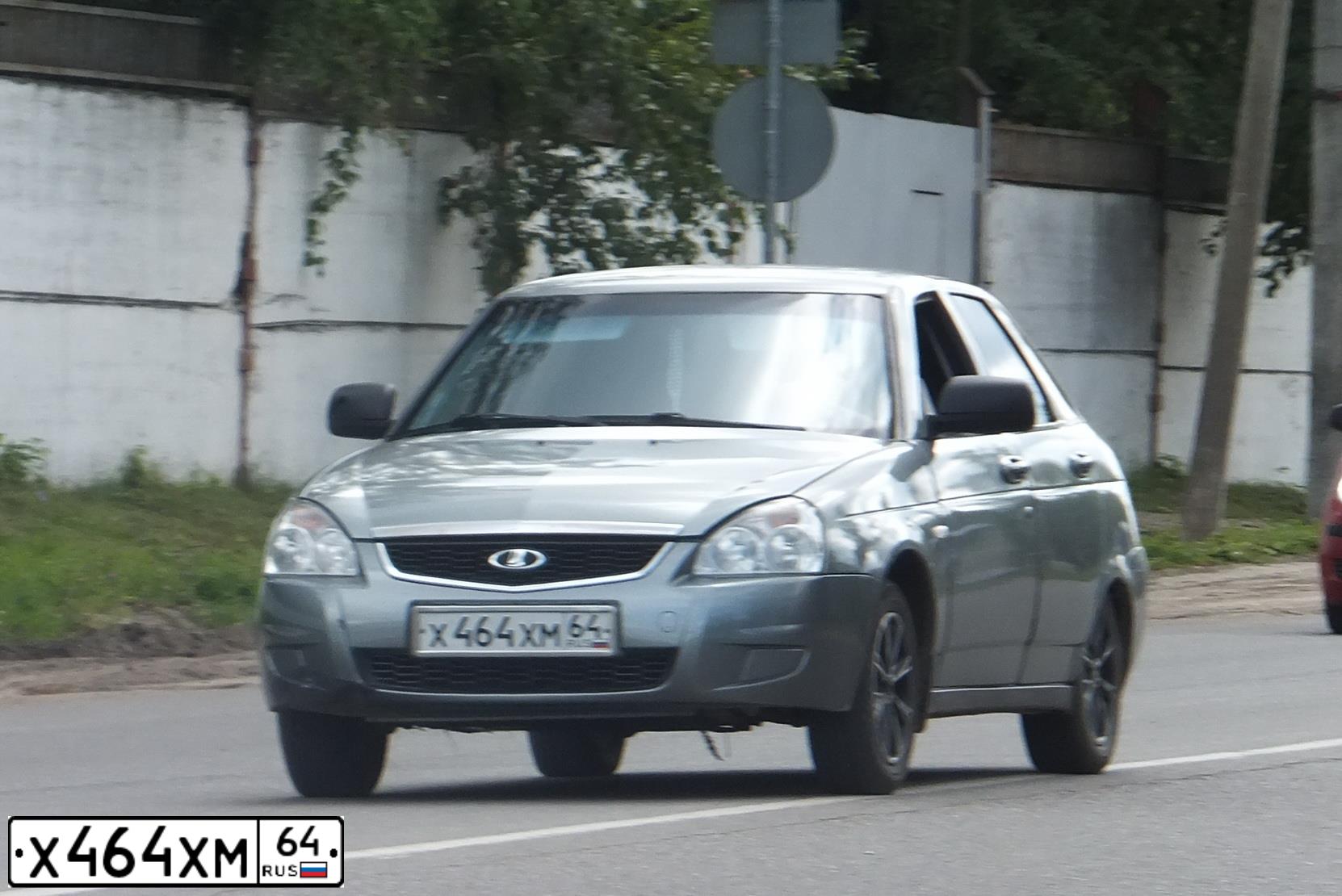 Фото автомобиля LADA 2172 PRIORA, 2010 — госномер У080СЕ69. Цвет: средний серо-зеленый металлик