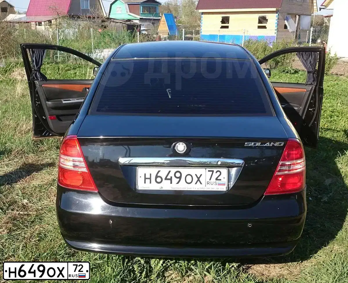 Фото автомобиля LIFAN SOLANO, 2011 — госномер Н649ОХ72. Цвет: ЧЕРНЫЙ