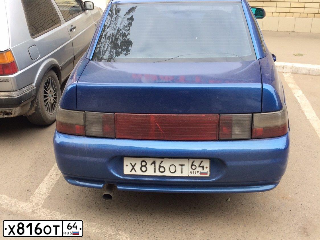 Фото автомобиля LADA 2110 LADA, 2007 — госномер Е608СТ134. Цвет: синий