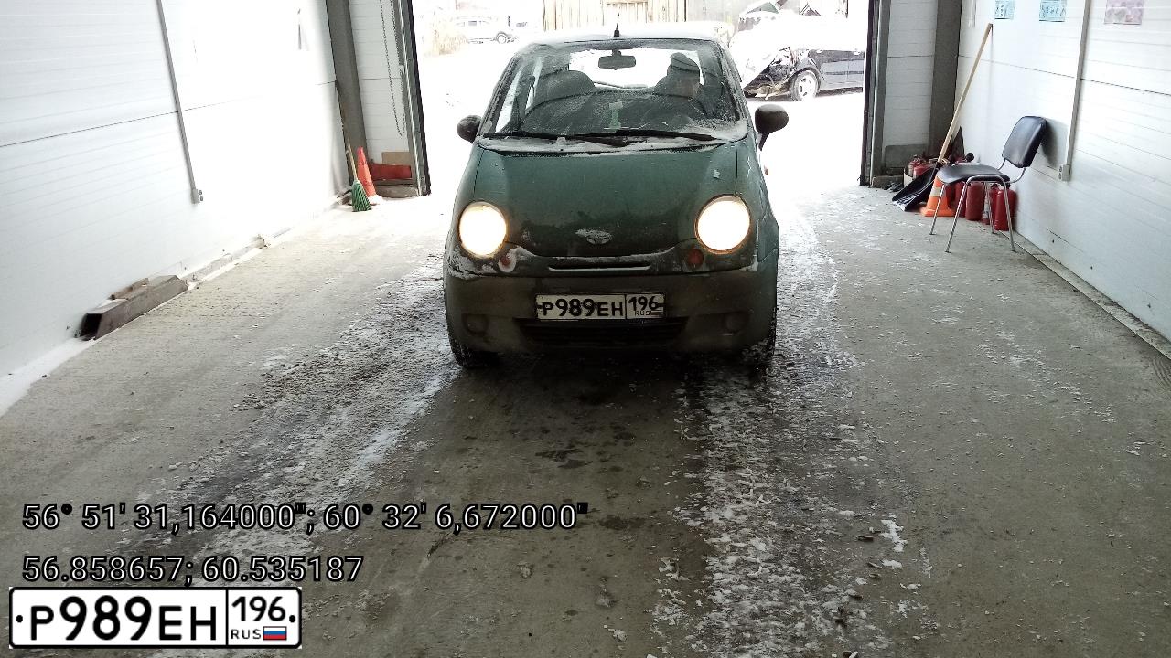 Фото автомобиля DAEWOO O MATIZ, 2008 — госномер Р989ЕН196