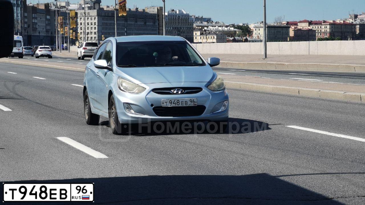 Фото автомобиля HYUNDAI SOLARIS, 2012 — госномер Т948ЕВ96