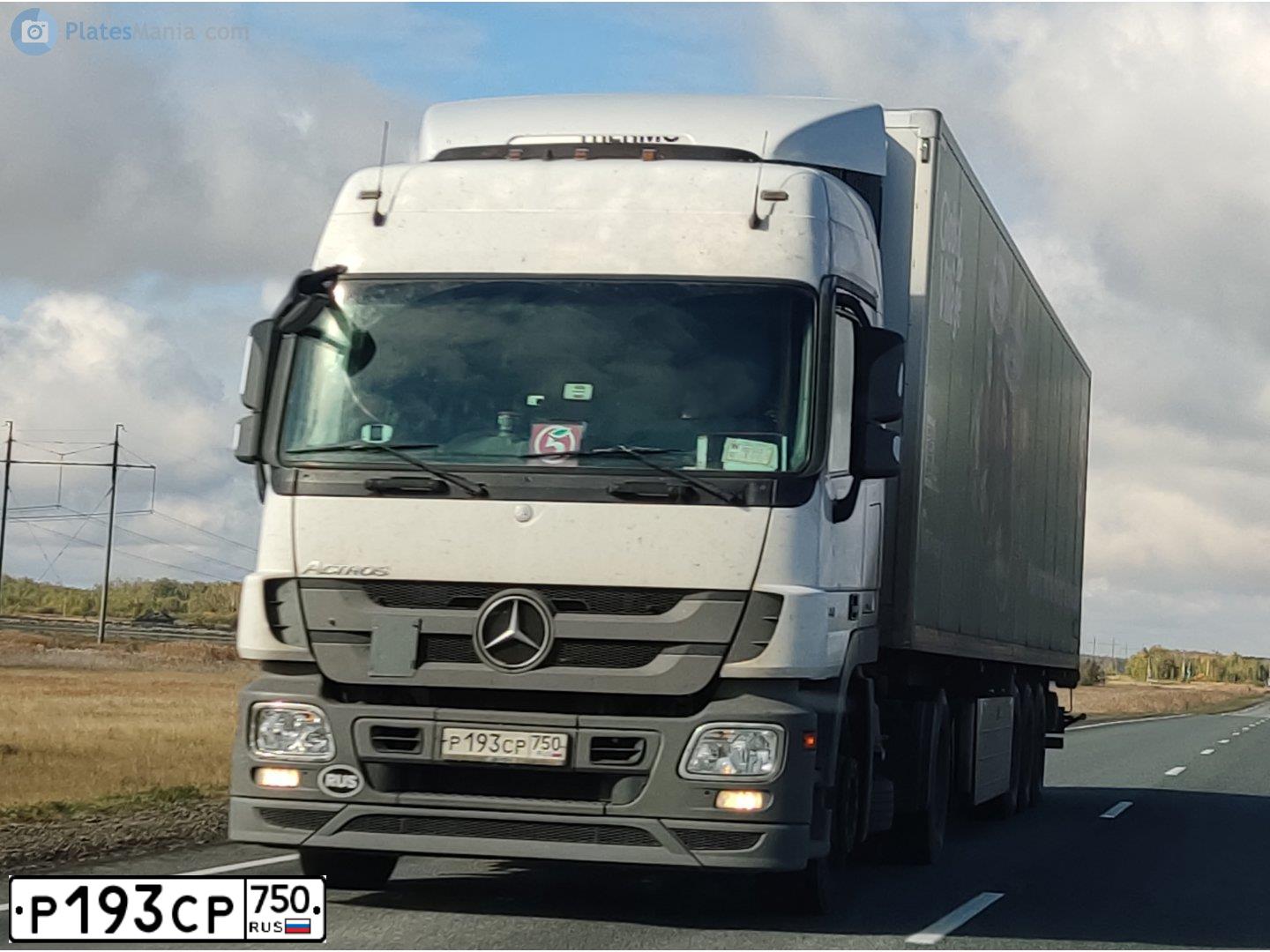 Фото автомобиля MERCEDES ACTROS, 2018 — госномер С657ВО716. Цвет: Белый