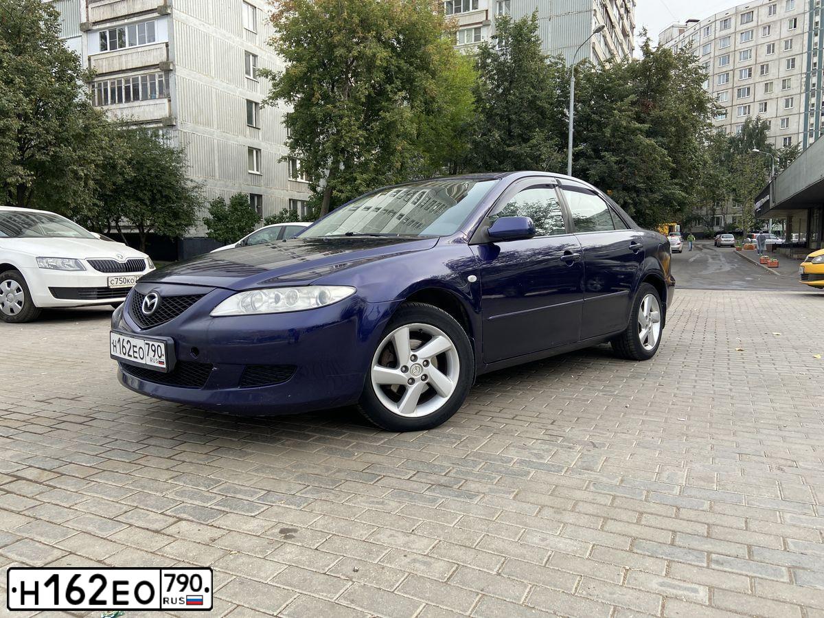 Фото автомобиля MAZDA 6, 2004 — госномер К780СО702. Цвет: синий