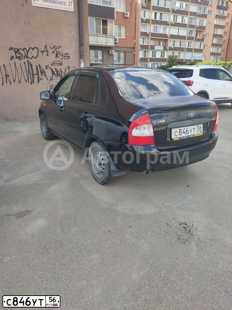 Фото автомобиля LADA 1118 KALINA, 2011 — госномер С846УТ56. Цвет: Сине-Черный