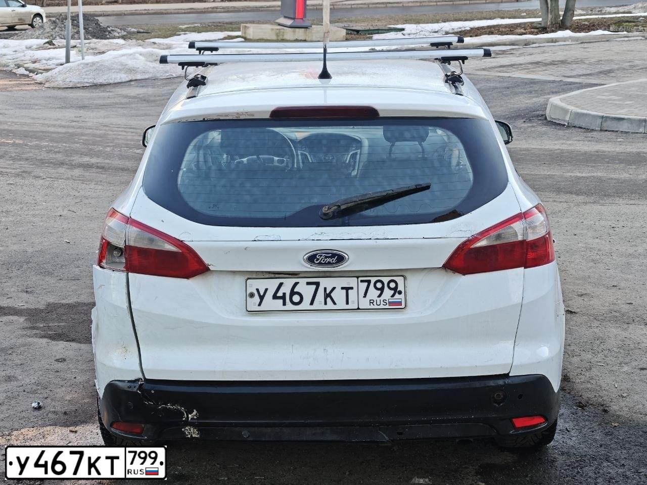 Фото автомобиля FORD D FOCUS, 2012 — госномер У467КТ799. Цвет: БЕЛЫЙ