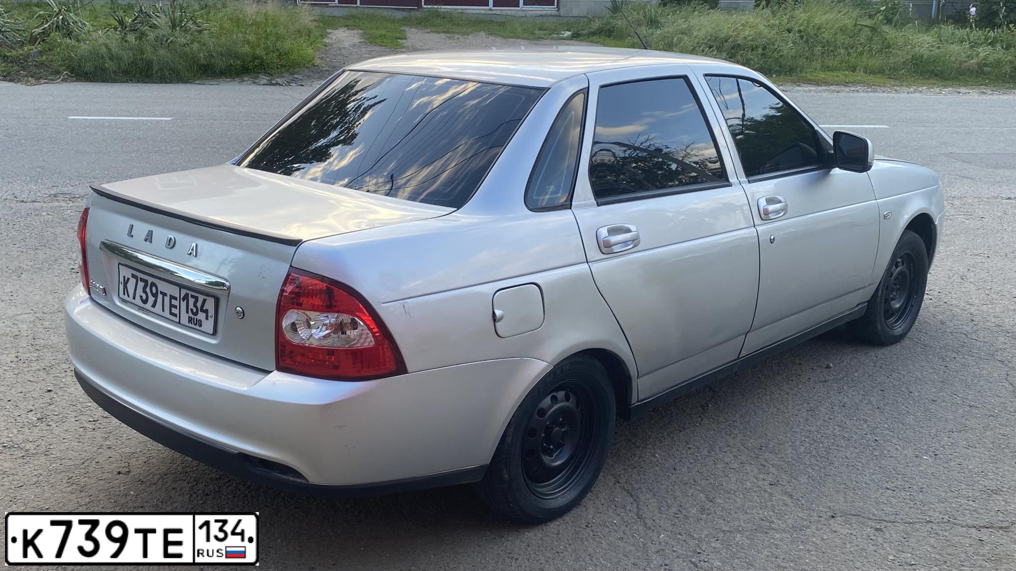 Фото автомобиля LADA 2170 PRIORA, 2009 — госномер К739ТЕ134. Цвет: СЕРЕБРИСТЫЙ