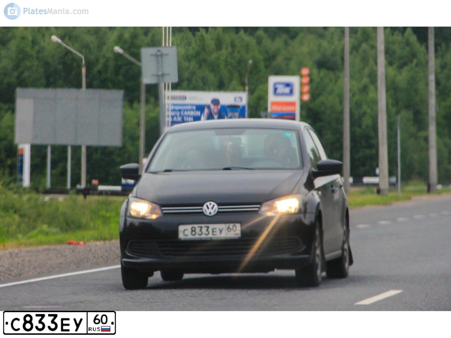 Фото автомобиля VOLKSWAGEN POLO, 2011 — госномер О063ХУ29. Цвет: ЧЕРНЫЙ