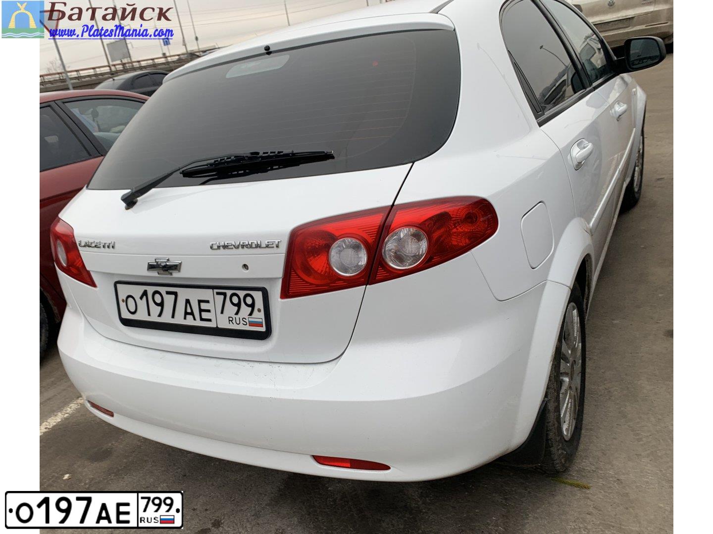 Фото автомобиля CHEVROLET LACETTI, 2011 — госномер О197АЕ799. Цвет: БЕЛЫЙ