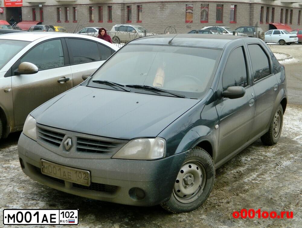 Фото автомобиля РЕНО ЛОГАН (SR), 2006 — госномер М001АЕ102. Цвет: ТЕМНО-СЕРЫЙ