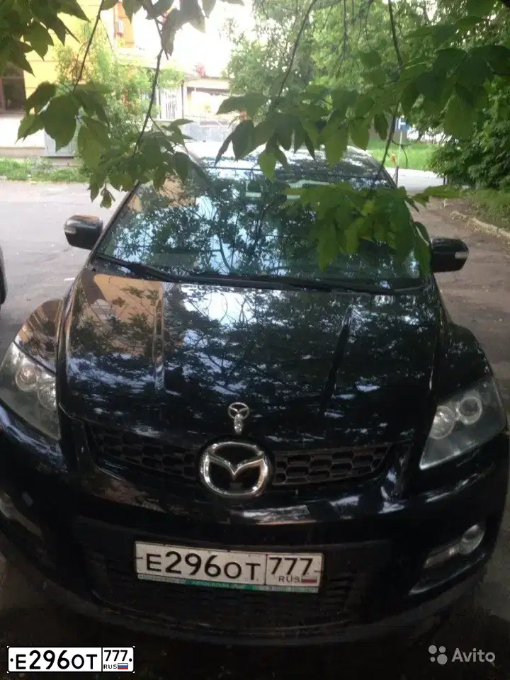 Фото автомобиля MAZDA CX-7, 2008 — госномер Н855АК790. Цвет: ЧЕРНЫЙ