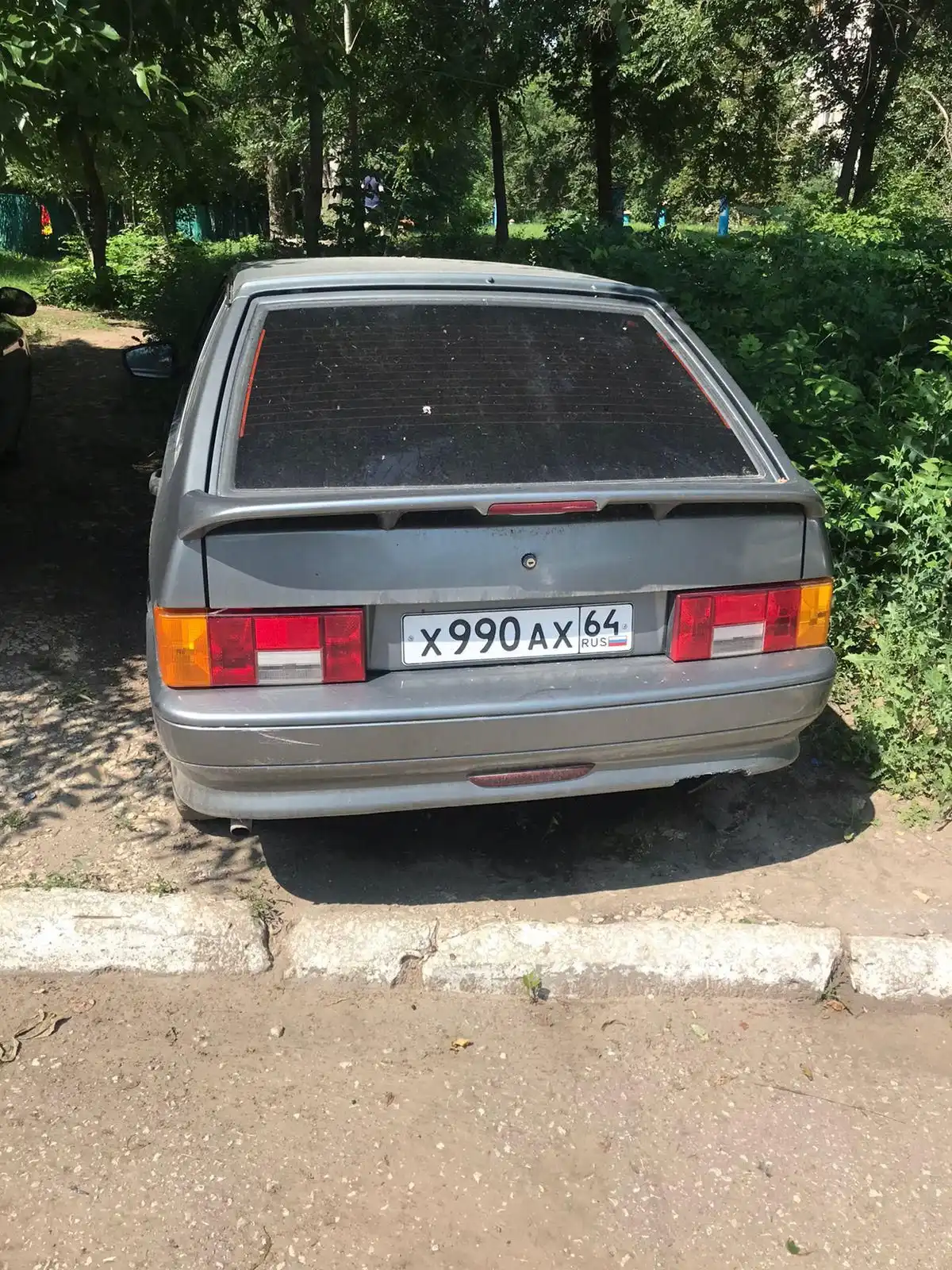 Фото автомобиля LADA 2114 SAMARA, 2005 — госномер М254АК164. Цвет: СЕРО ЗЕЛЕНЫЙ
