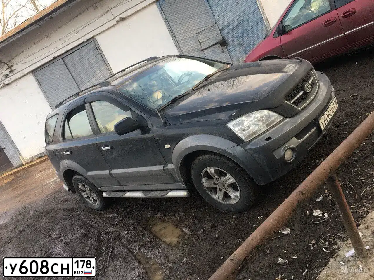 Фото автомобиля КИА СОРЕНТО, 2005 — госномер В489РУ60. Цвет: ЧЕРНЫЙ