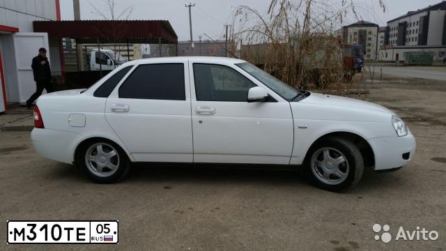 Фото автомобиля LADA 2170 PRIORA, 2012 — госномер Е080РУ95. Цвет: Белый
