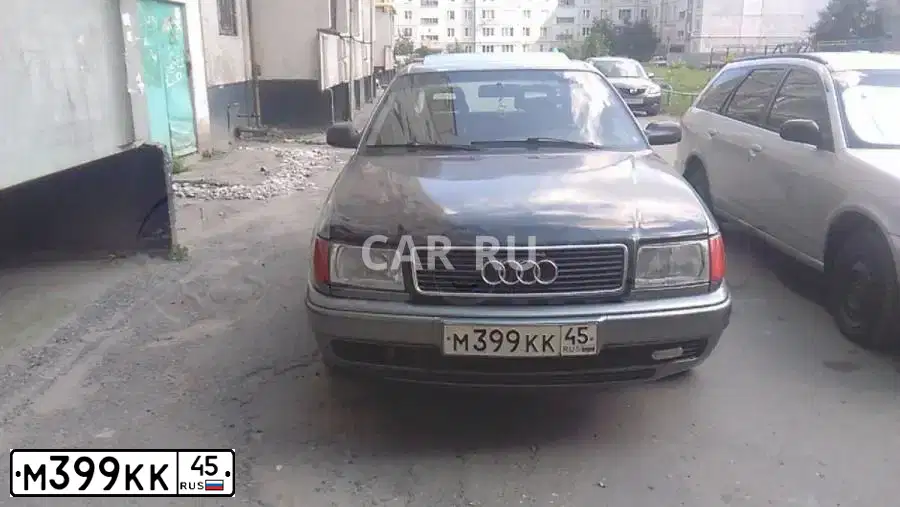 Фото автомобиля AUDI 100, 1993 — госномер У180ММ45. Цвет: СЕРЫЙ
