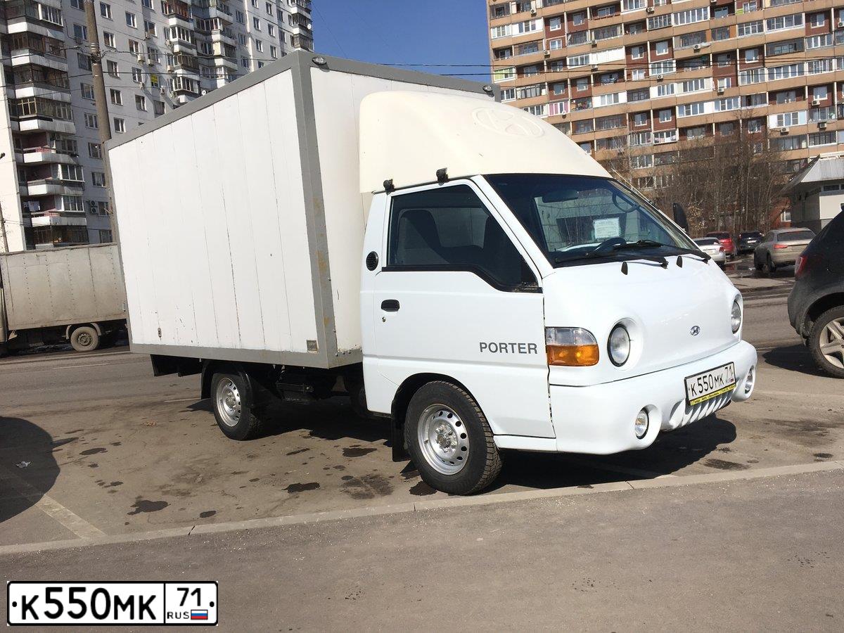 Фото автомобиля TAGAZ PORTER, 2007 — госномер К550МК71. Цвет: Белый
