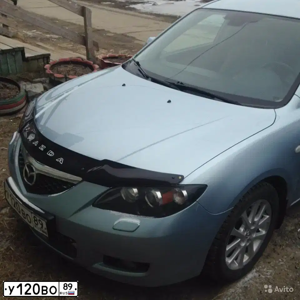 Фото автомобиля MAZDA 3, 2008 — госномер У120ВО89. Цвет: СВЕТЛО ГОЛУБОЙ