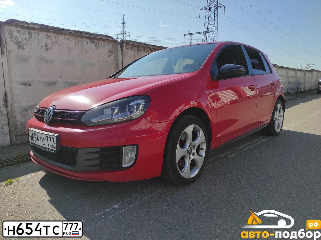 Фото автомобиля VOLKSWAGEN GOLF, 2012 — госномер К878ХЕ197. Цвет: КРАСНЫЙ