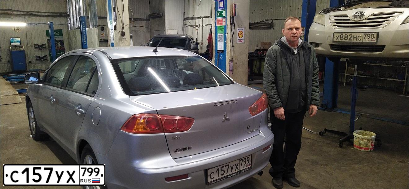 Фото автомобиля MITSUBISHI LANCER, 2008 — госномер Р710ХС790. Цвет: СЕРЕБРИСТЫЙ
