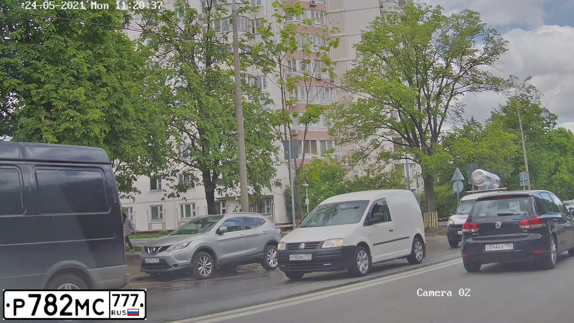 Фото автомобиля VOLKSWAGEN CADDY, 2008 — госномер Р782МС777. Цвет: Белый